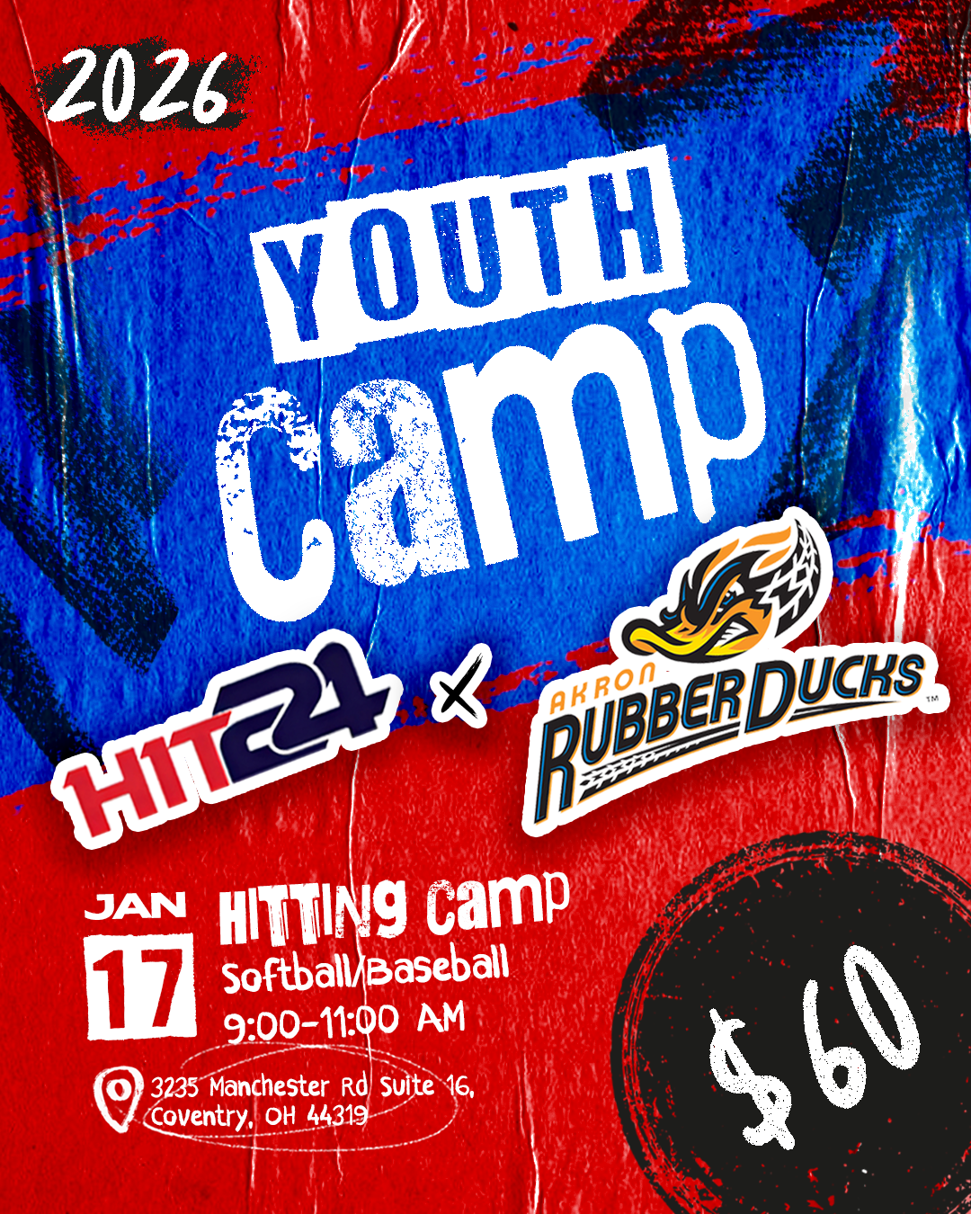 HIT24 X AKRON RUBBERDUCKS CAMP 1/17 COVENTRY