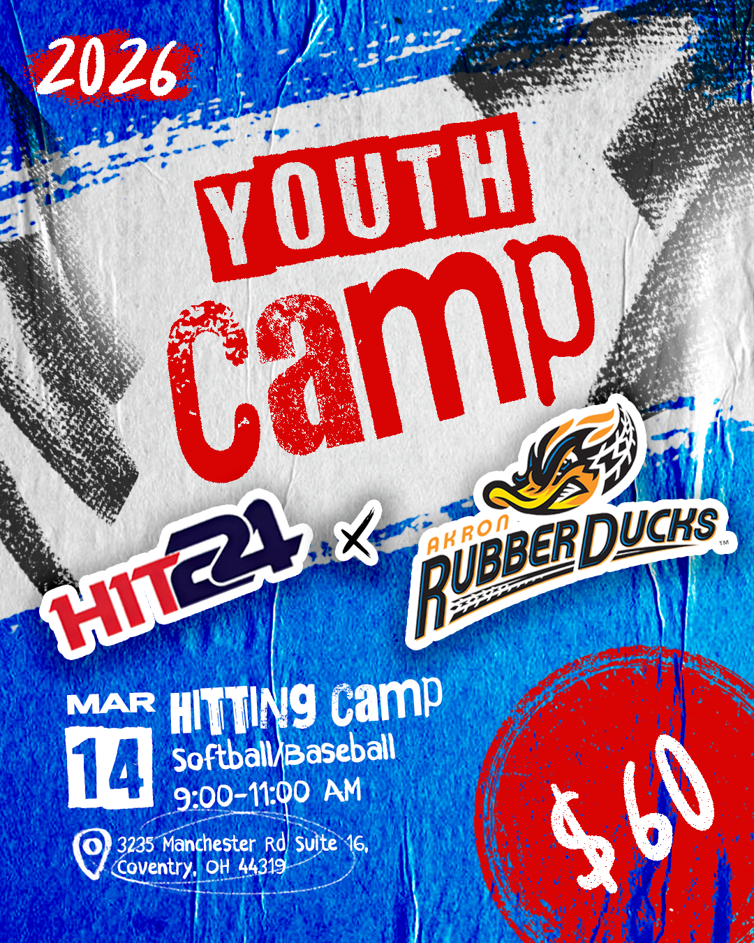 HIT24 X AKRON RUBBERDUCKS CAMP 3/14 @COVENTRY