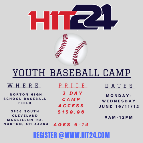 HIT24 Norton Youth Baseball Camp