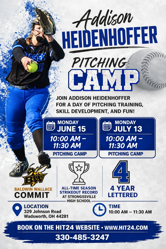 Youth Softball Pitching Camp 7/13 Wadsworth