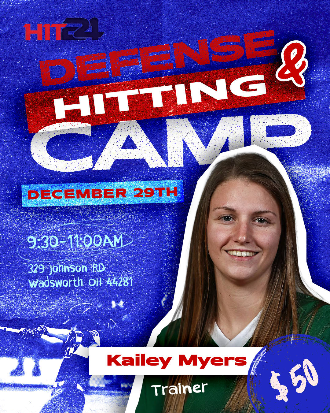 Youth Baseball/Softball Hitting Camp 12/29 Wadsworth