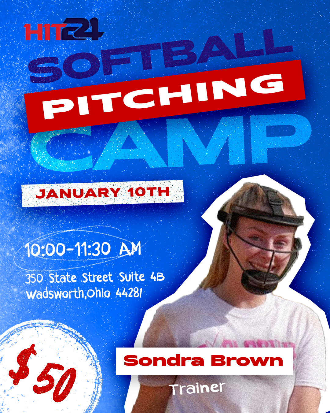 SOFTBALL PITCHING CAMP WITH SONDRA BROWN