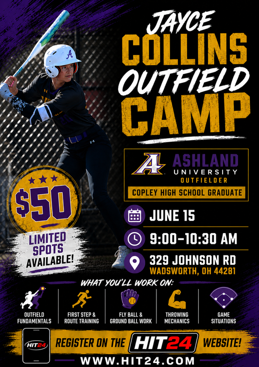 Youth Baseball/Softball Outfield Camp 6/15 Wadsworth